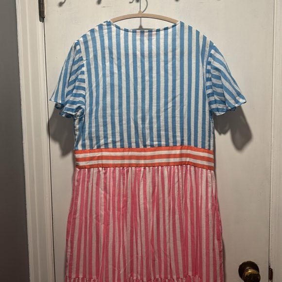 OLIPHANT Colorblock stripe midi dress - Picture 7 of 9